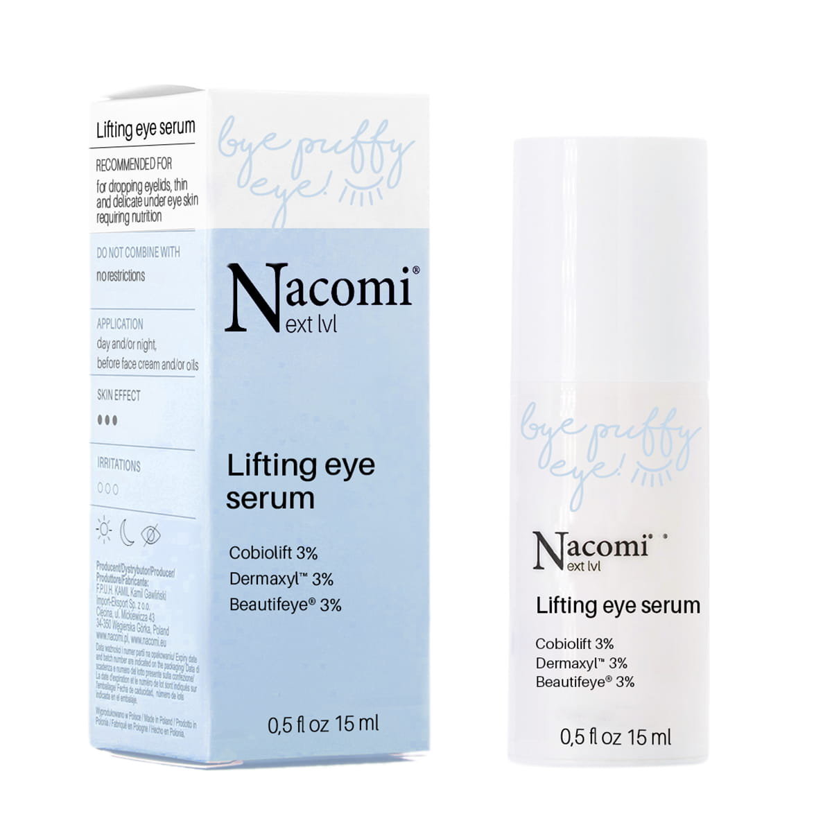 Nacomi NEXT LEVEL Liftingujące serum pod oczy 15 ml