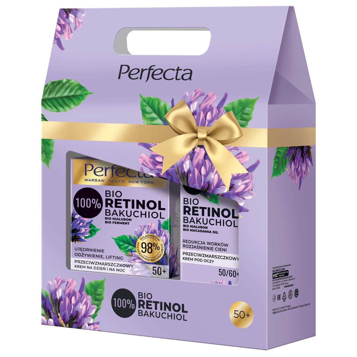 Perfecta Zestaw Bio Retinol Bakuchiol Krem na dzień i na noc 50+ plus krem pod oczy 010214781