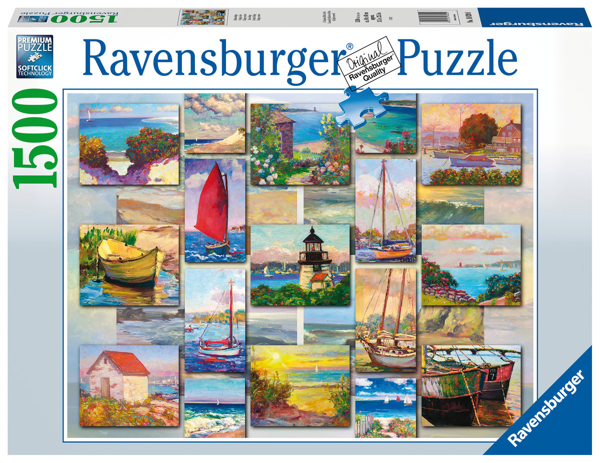 Ravensburger Puzzle 1500el Kolaż nadmorski 168200 RAP 168200