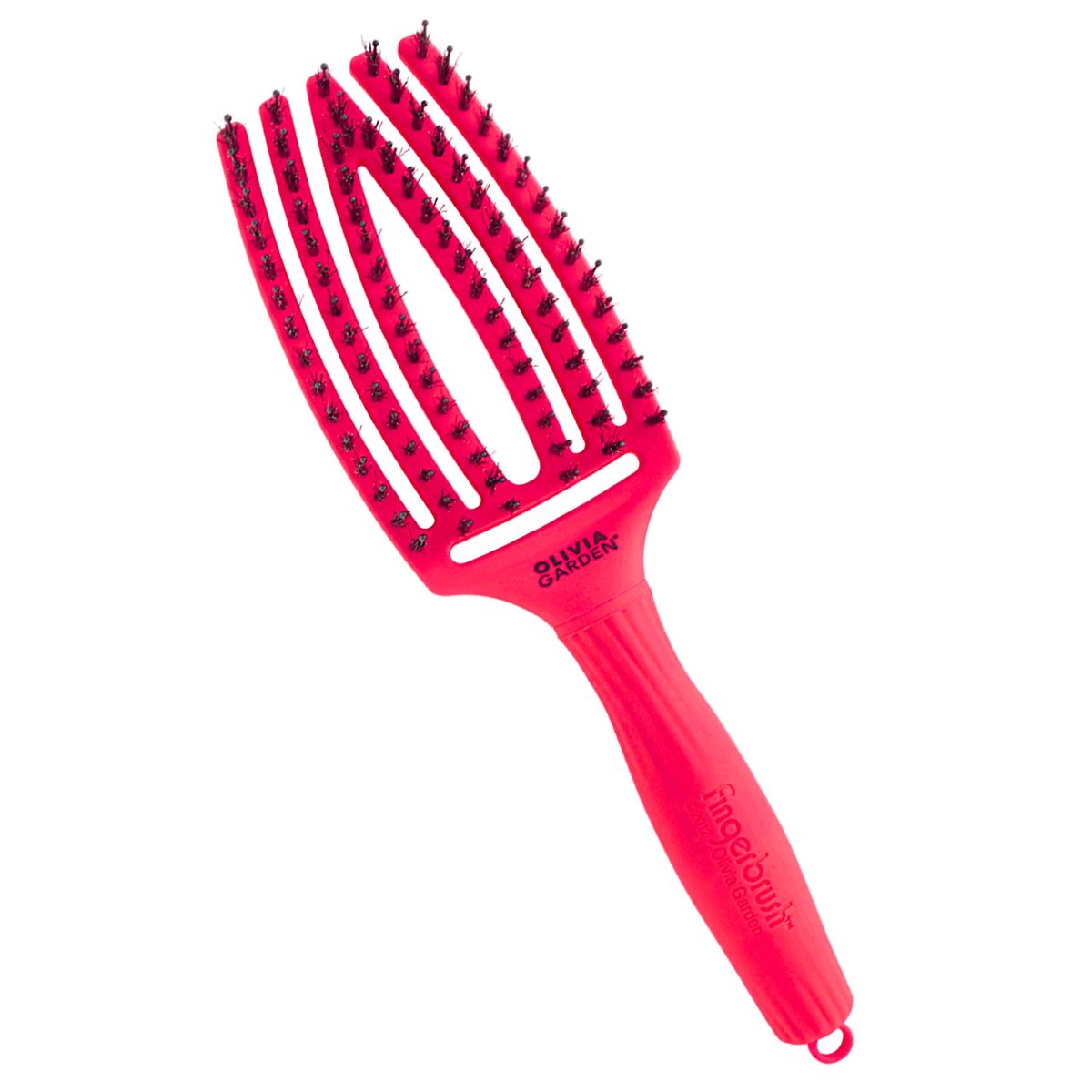 Olivia Garden Fingerbrush Neon Pink szczotka z włosia dzika