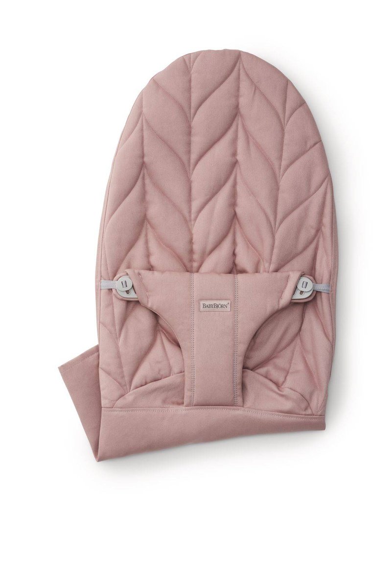 BABYBJORN, Poszycie do leżaczka, Bliss Cotton, Zgaszony Róż (Petal Quilt)