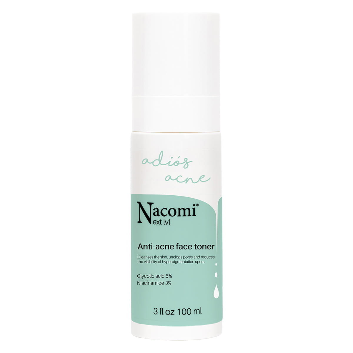 Nacomi Nacomi Next Level - Adios Acne - Anti-Acne Face Toner - Przeciwtrądzikowy tonik do twarzy - 100 ml