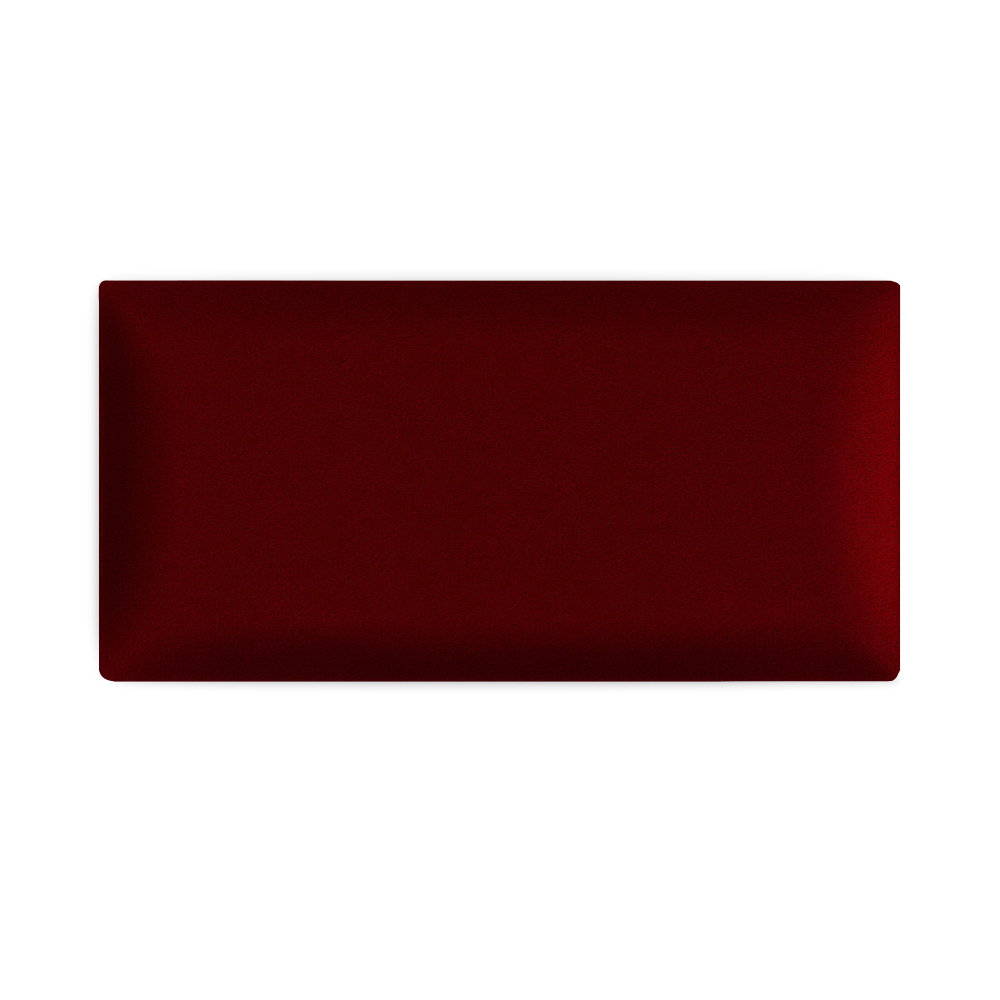 Panel ścienny 60 x 30 cm tapicerowany 3D Wezgłowie w kolorze wiśniowym