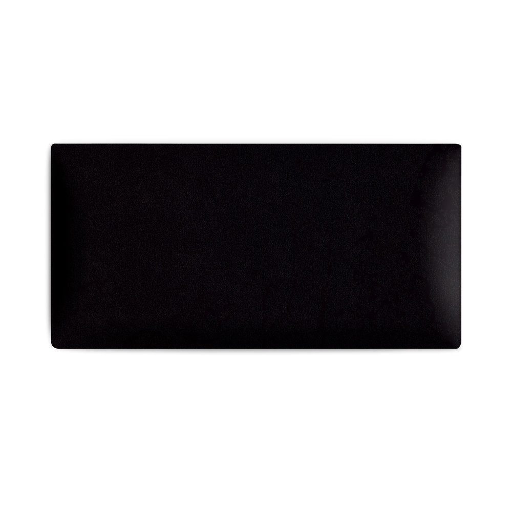 Panel ścienny 60 x 30 cm tapicerowany 3D Wezgłowie w kolorze czarnym