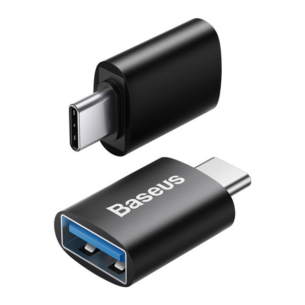 Baseus Adapter USB-C do USB-A Ingenuity, OTG (czarny) ZJJQ000001
