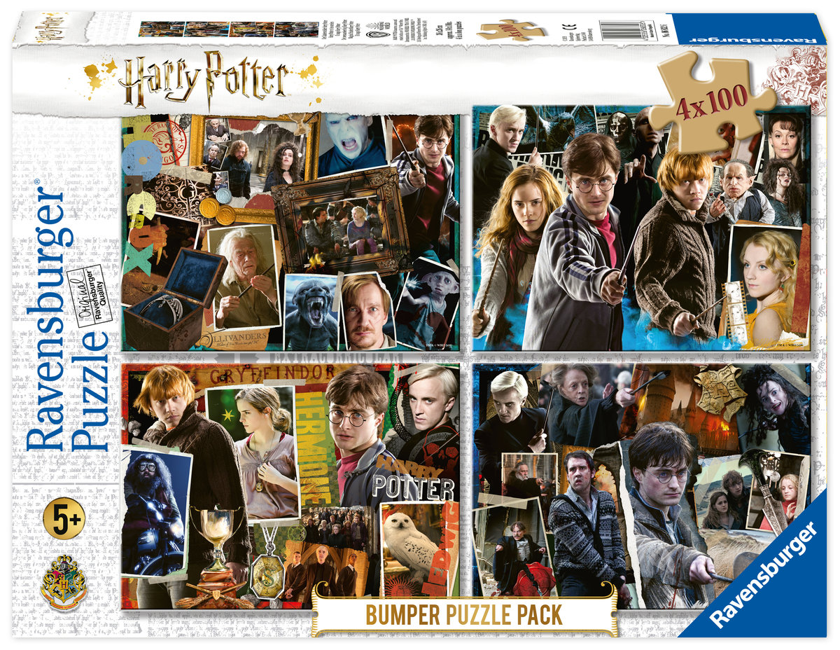 Ravensburger 06832 Harry Potter: 4x100 części puzzle