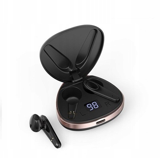 Słuchawki Bezprzewodowe X19 Powerbank Bluetooth czarne