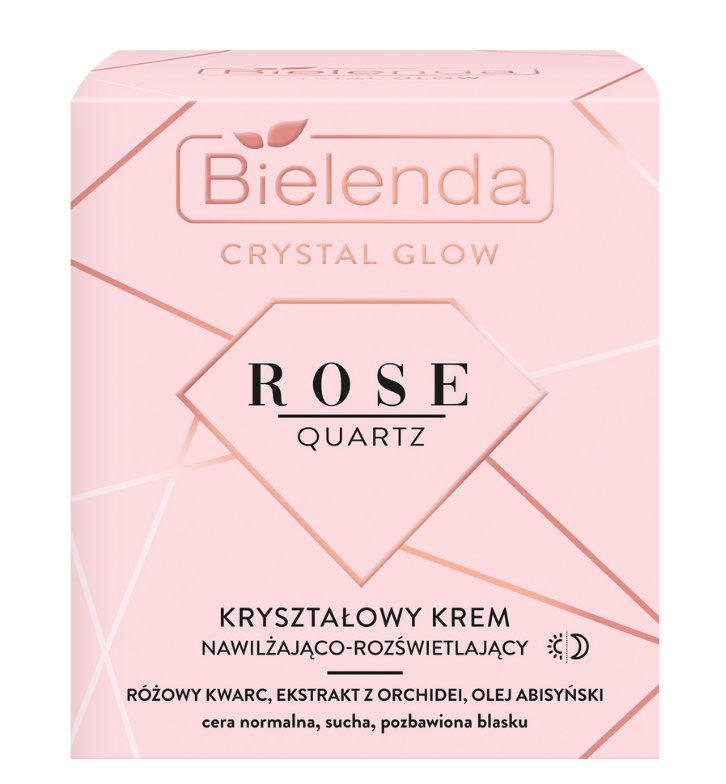 Bielenda Rose Quartz kryształowy krem nawilżająco-rozjaśniający 50 ml