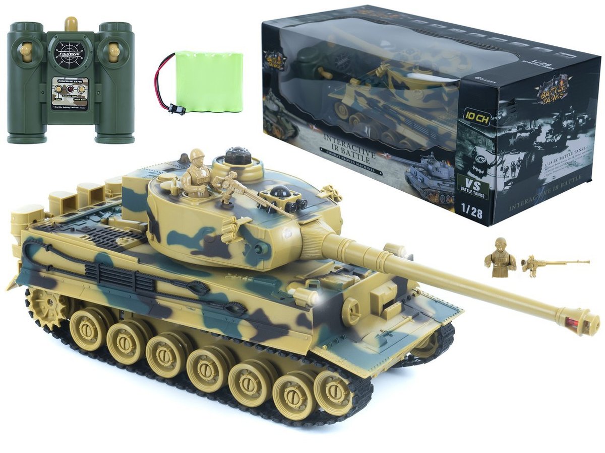 Zdalnie Sterowany Czołg - BITWA CZOŁGÓW - Tiger1 1:28 10CH 2.4Ghz