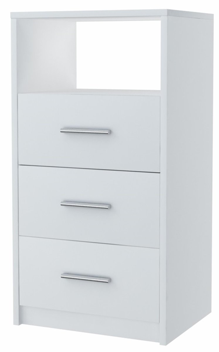 Komoda Szafka 3So Biała 40Cm Szuflady Komoda Regał