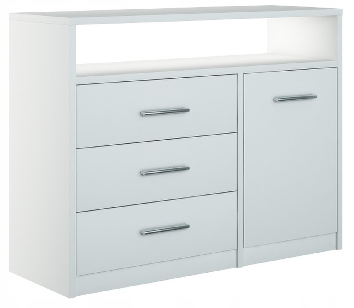 Komoda Szafka Bodo 1D3So 100 Biała Szuflady Regał