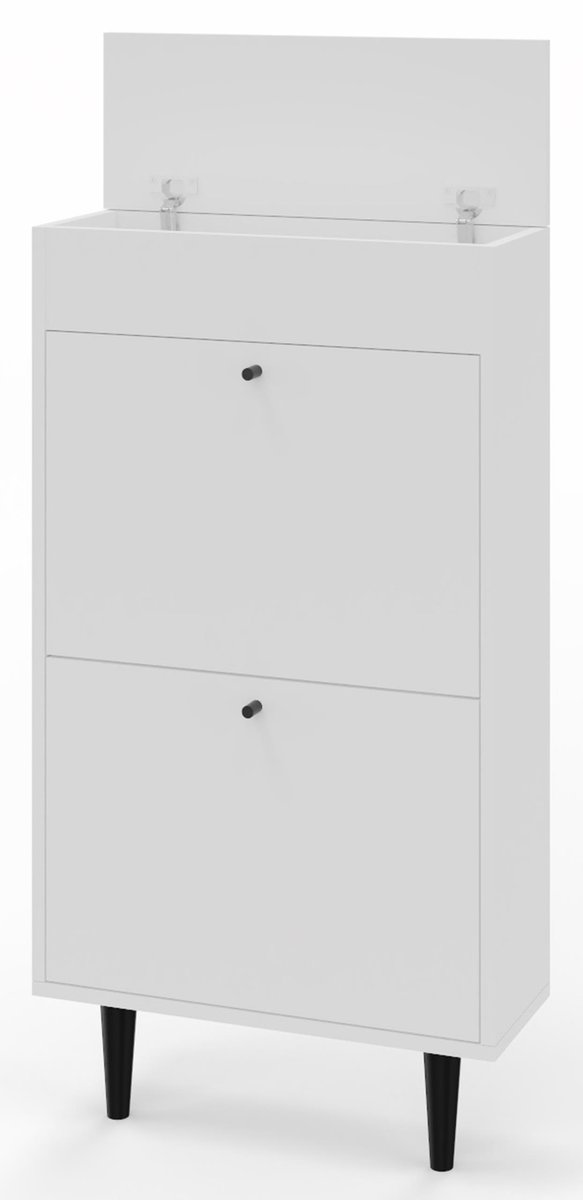 Szafka Na Buty Obuwie Dotti 521 Biała Ze Schowkiem