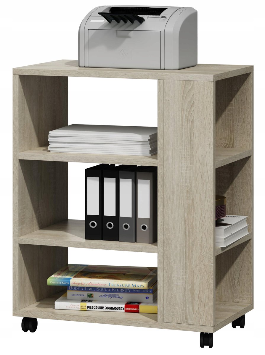 Wielofunkcyjna Szafka Na Drukarkę Na Kołach Sonoma