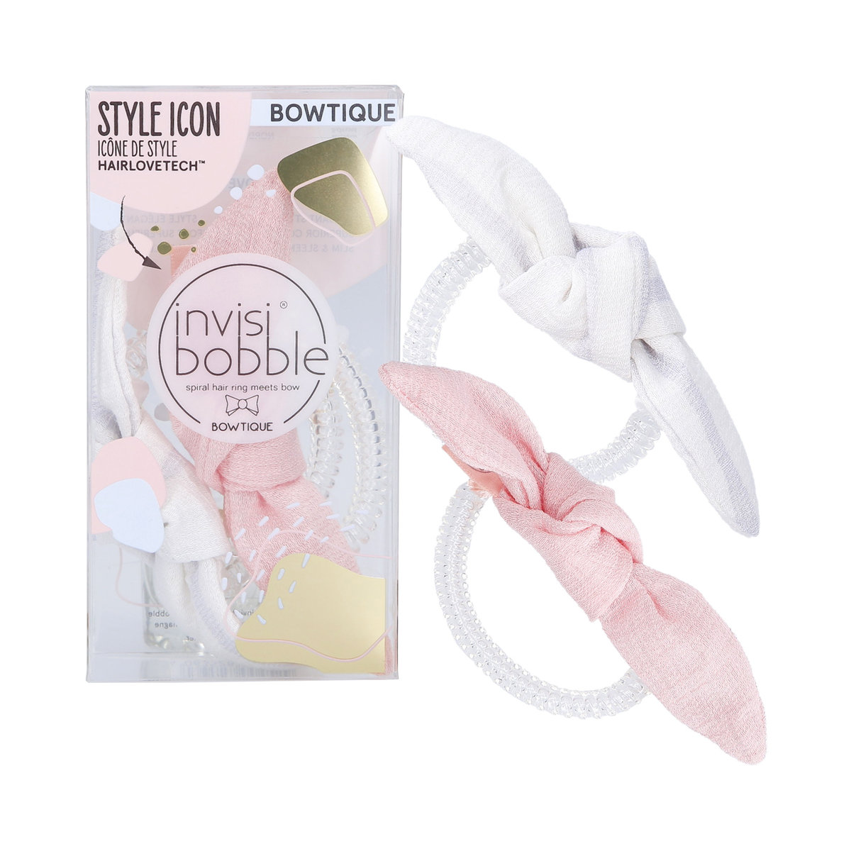 Invisibobble, Bowtique, Zestaw gumek do włosów nordic breeze lemming 2szt.