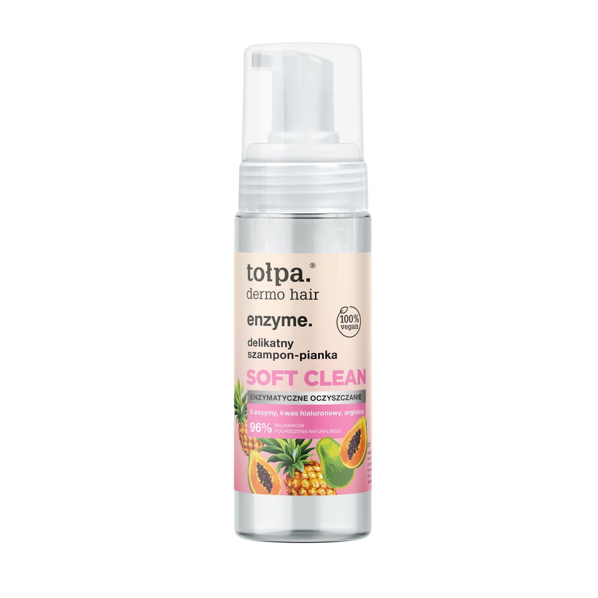 TOŁPA DERMO HAIR ENZYME Delikatny szampon-pianka do włosów, 150ml