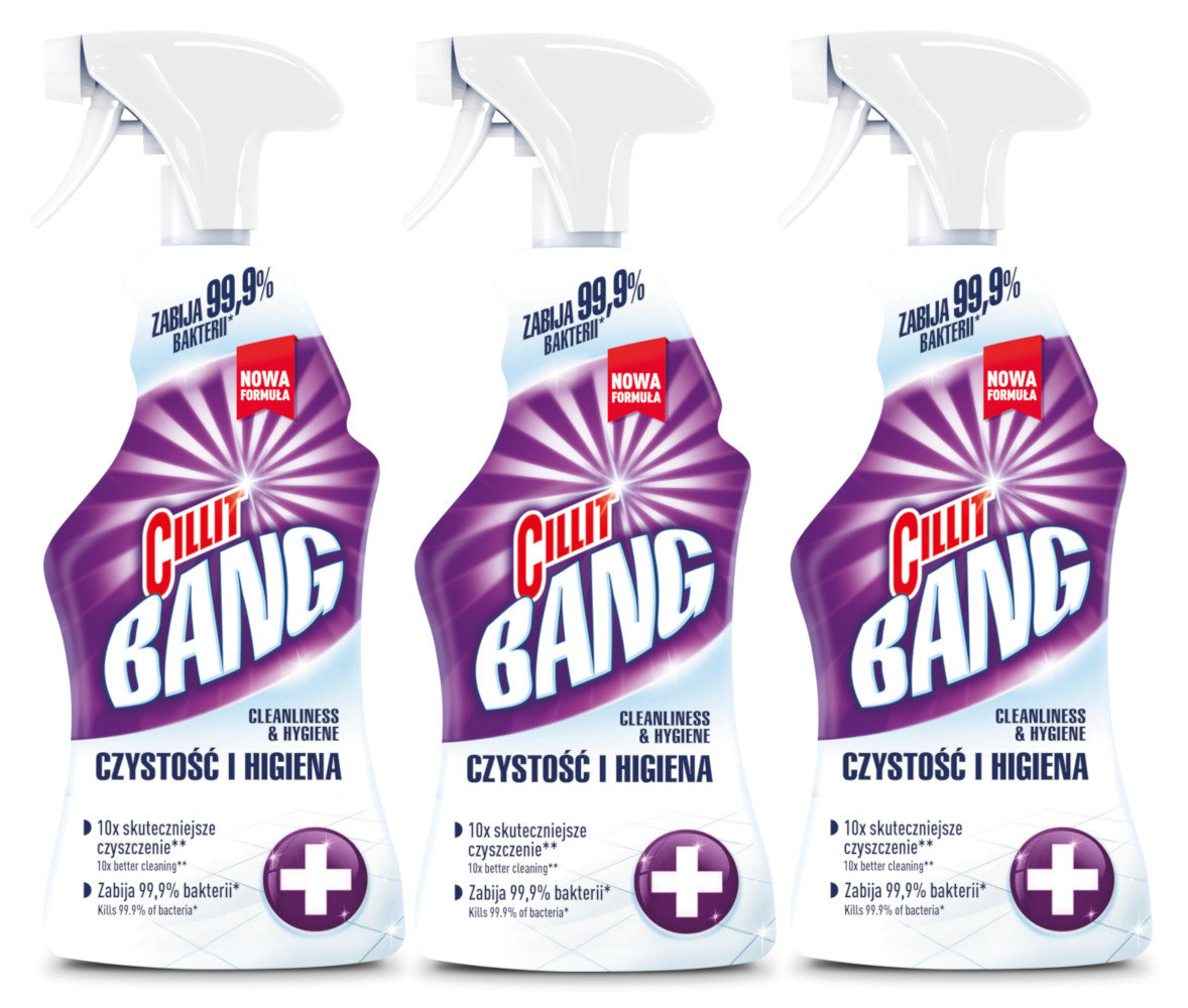 Cillit Bang Zestaw Czystość I Higiena Dezynfekcja 3 X 750 Ml