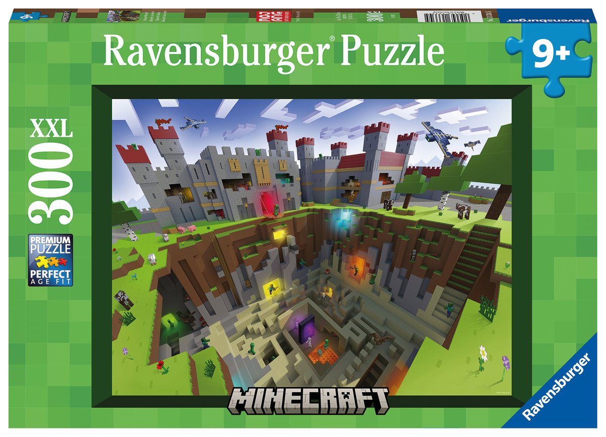 Puzzle dla dzieci 300 Minecraft - Ravensburger