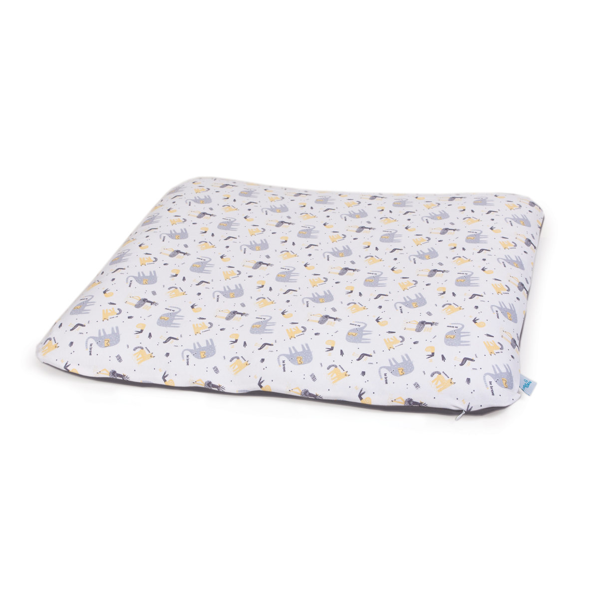Pokrowiec na przewijak miękki (75x72) 2 szt. Dark grey, Elephant + Light grey, Elephant