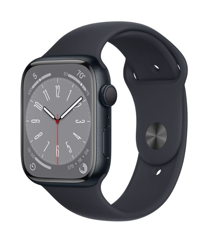 Apple Watch Series 8 GPS 45mm Aluminium Czarny