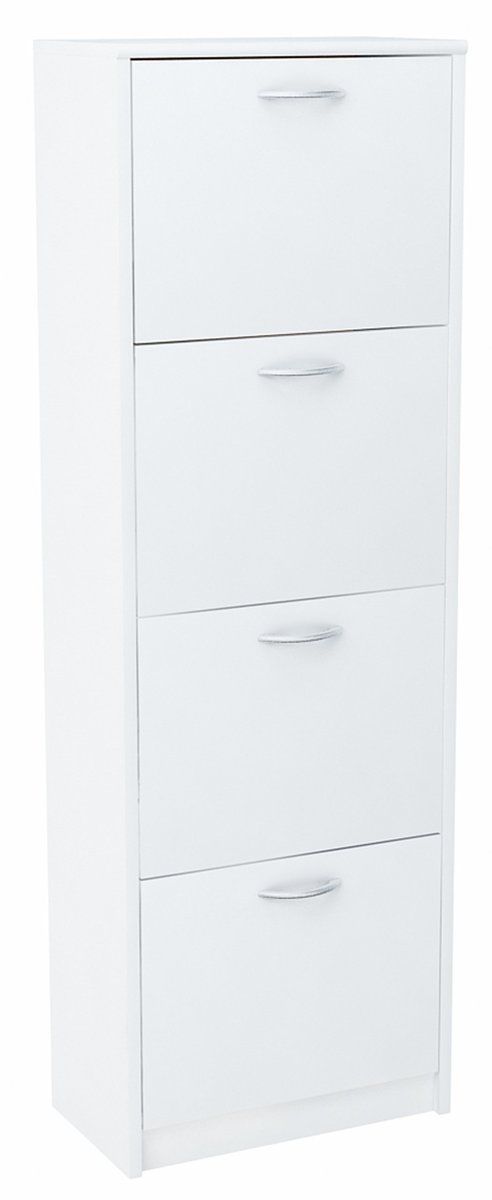 Szafka Na Buty Obuwie 4S Biała Regał Półka