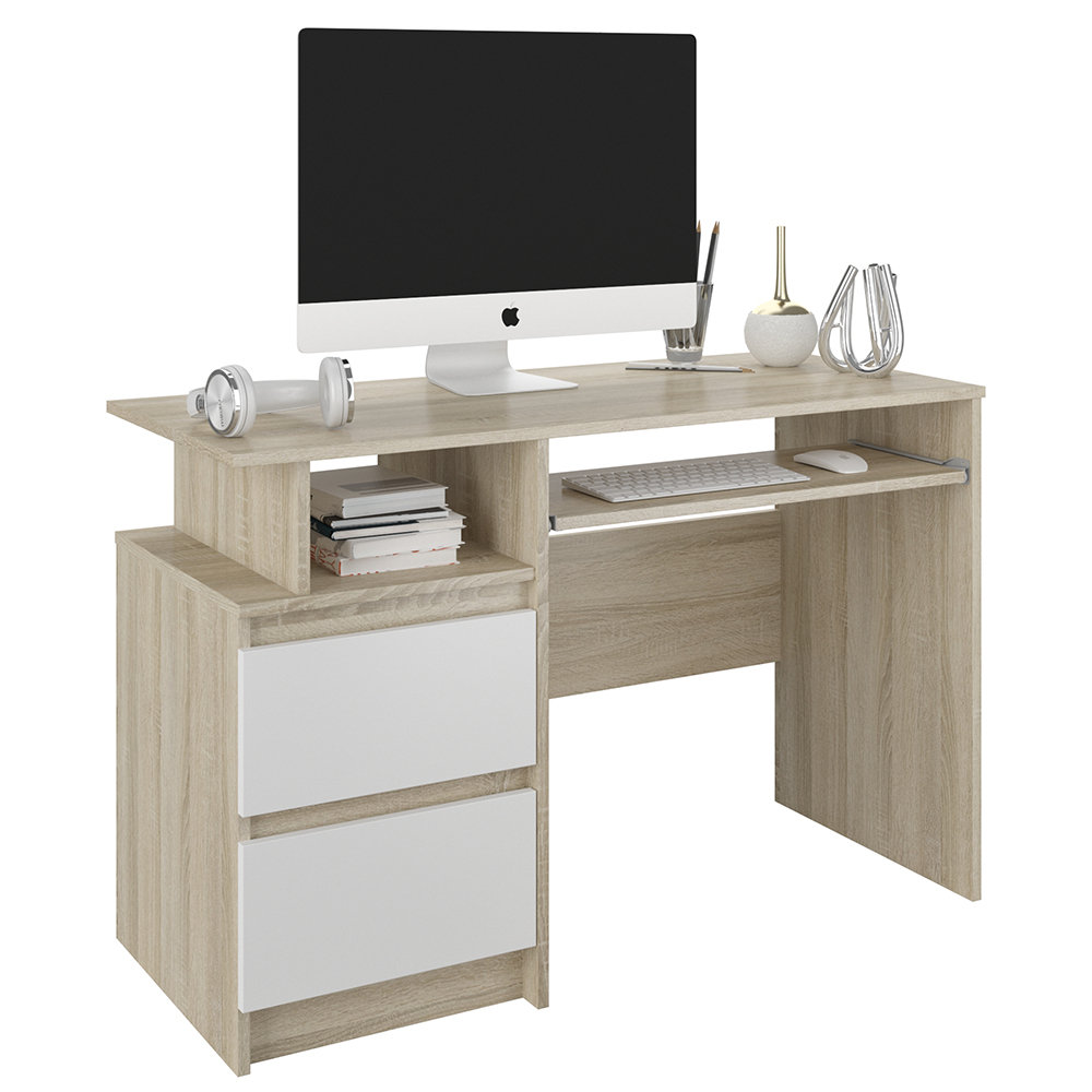 Biurko Prostokątny Mobene Modern 114 X 50 X 77 Cm Dąb Sonoma