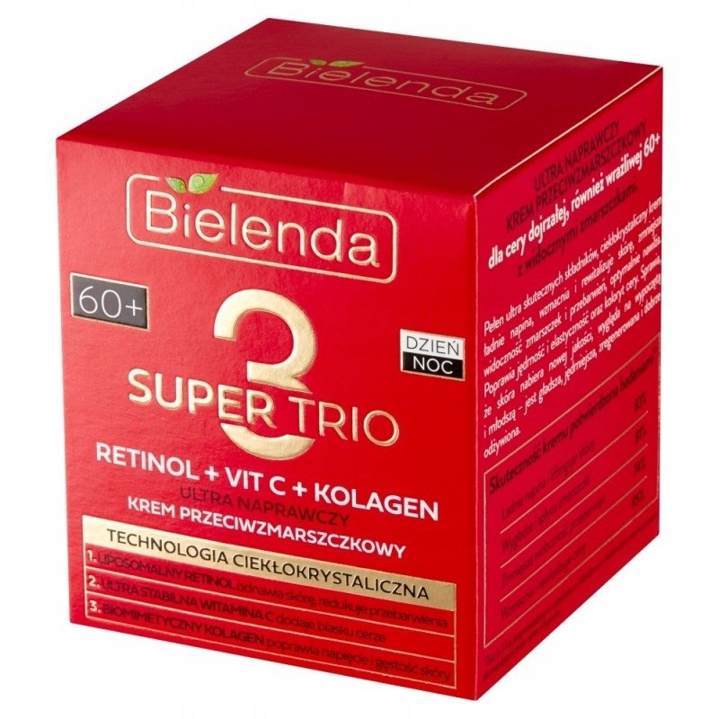 Bielenda Super Trio Krem Retinol 60+ 50 ml