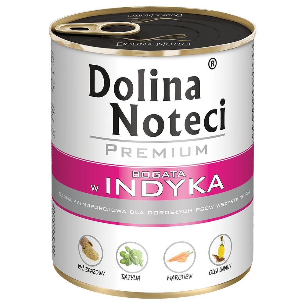 Megapakiet Dolina Noteci Premium, 12 x 800 g - Mix (jagnięcina, wołowina, indyk, kaczka)