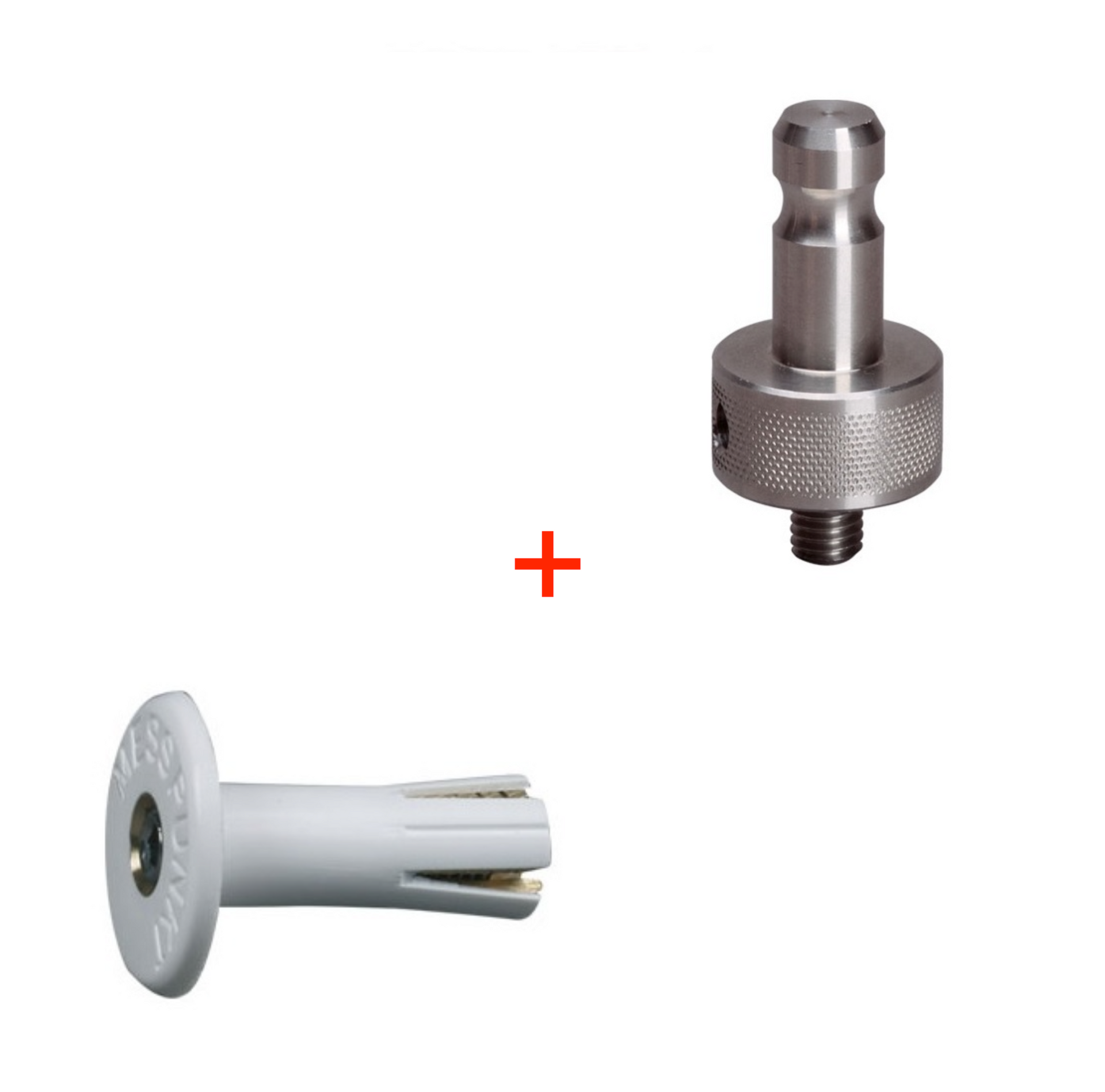 Kołek 30 mm z adapterem z trzpieniem Leica ze stali nierdzewnej z gwintem M8