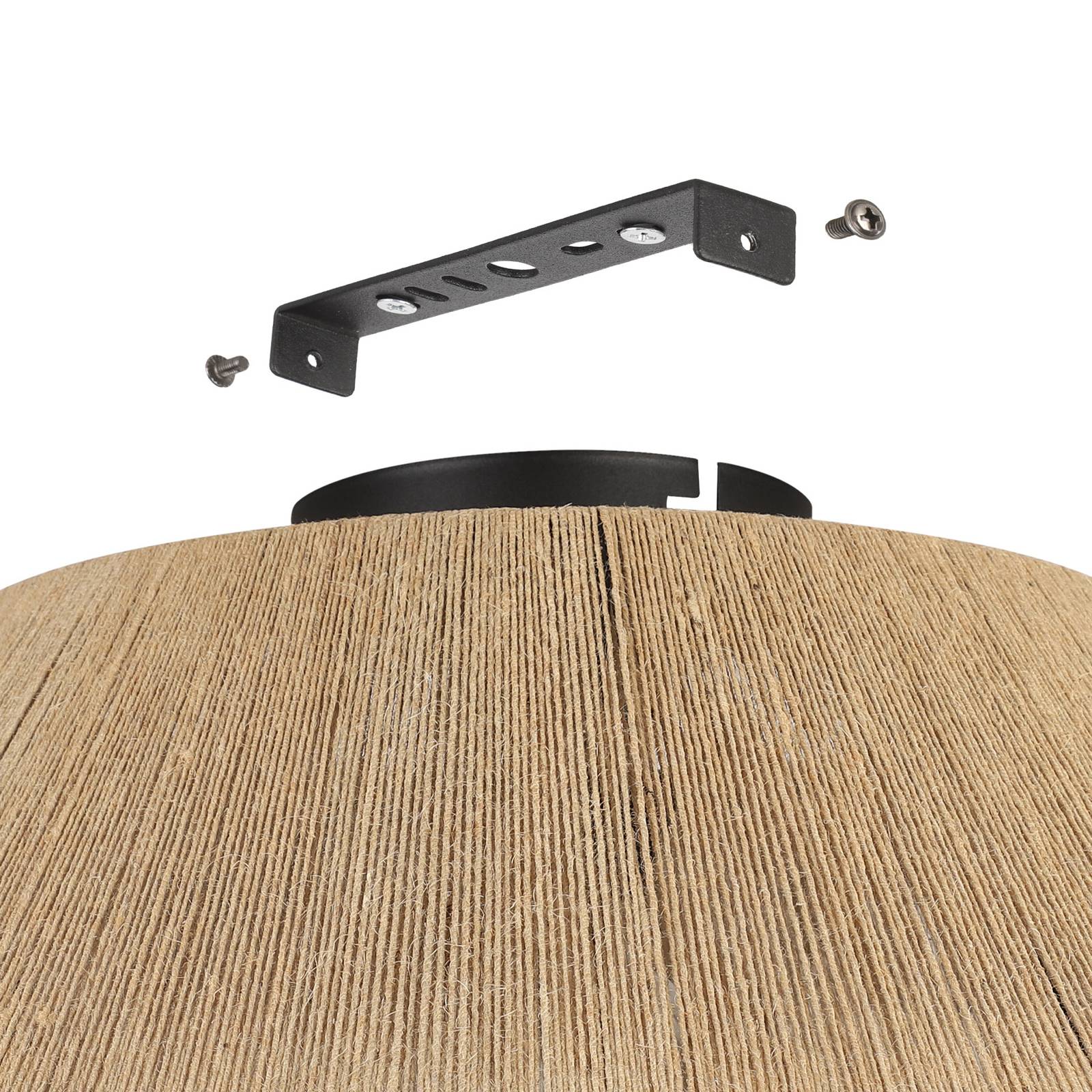 Lampa sufitowa Alderney klosz z naturalnej przędzy