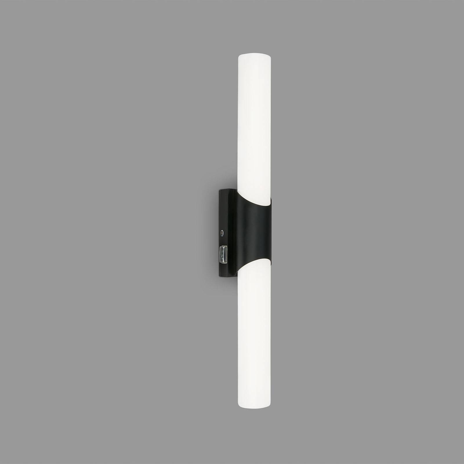 Lampa łazienkowa Klak Brilo, czarna, 47 cm