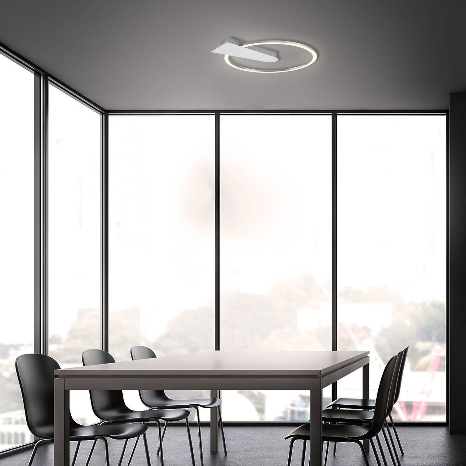 Lampa sufitowa LED Nico, 3 000 K, okrągła, chrom