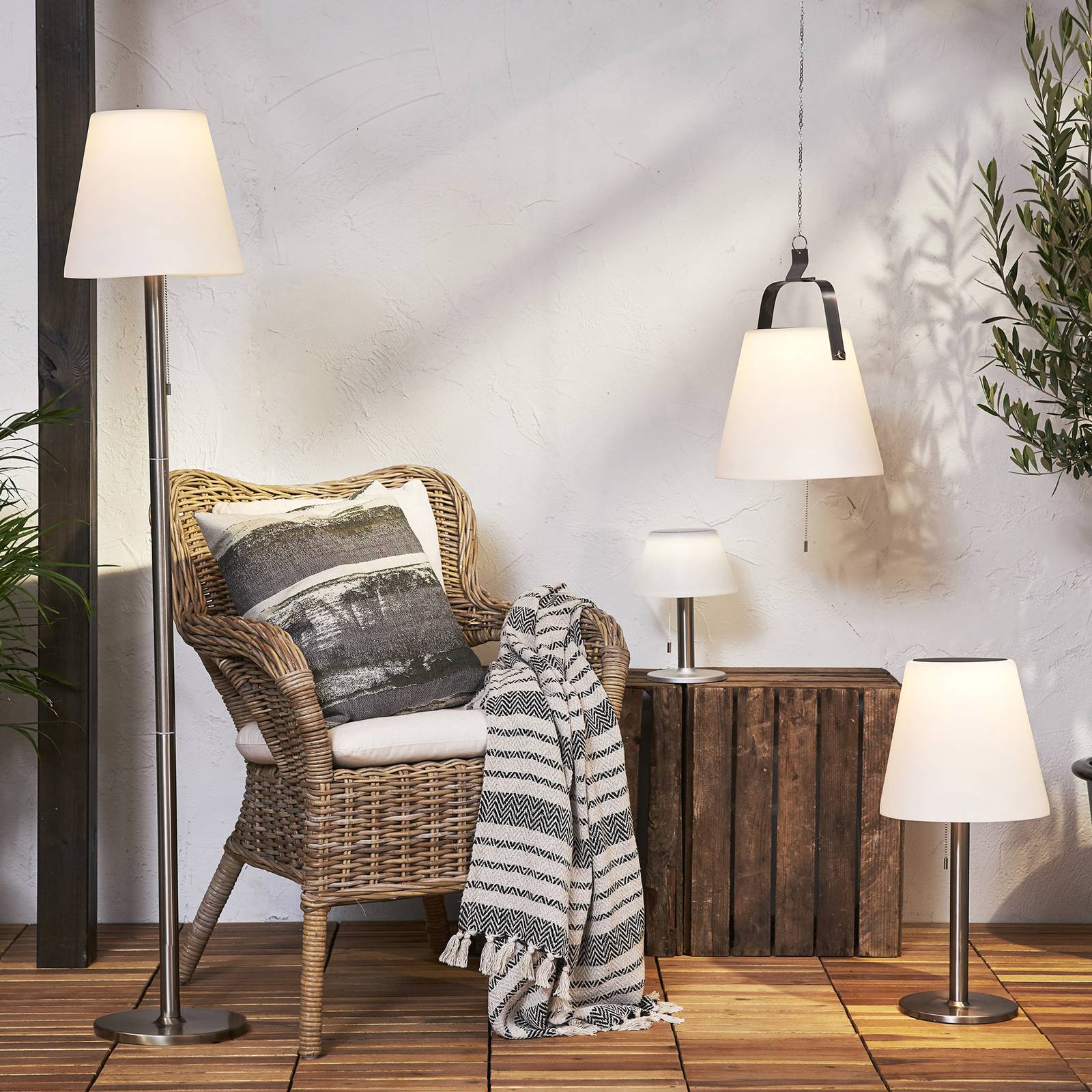 Lampa solarna LED Solia, Ø 28 cm