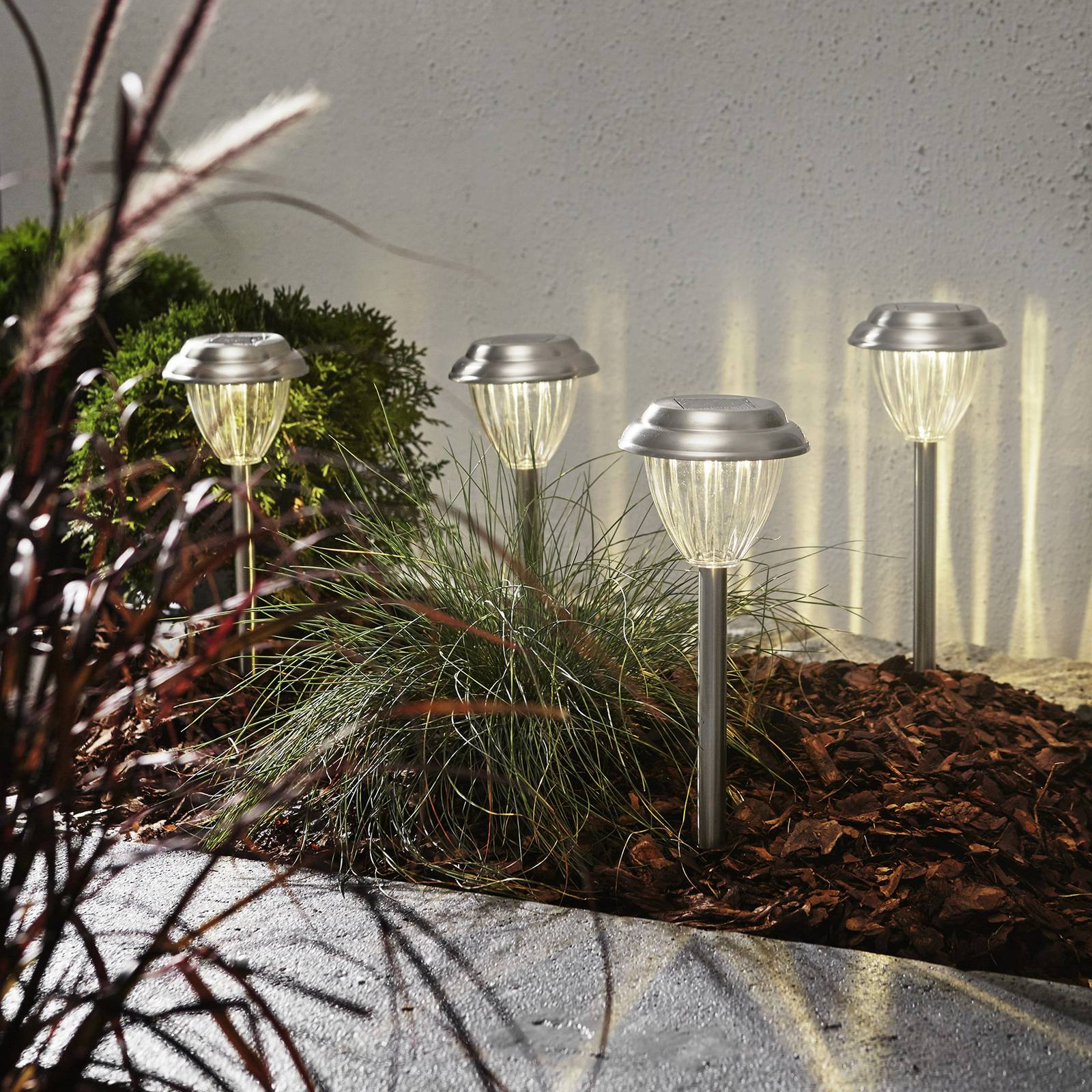 Lampa cokołowa LED Palma zestaw 4 szt.