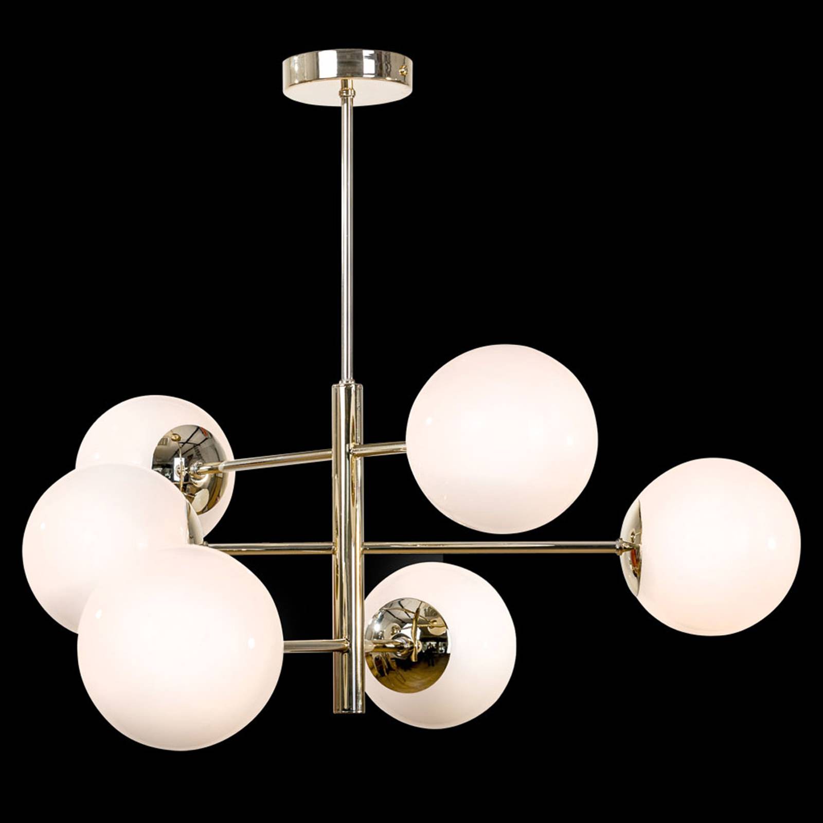 Lampa sufitowa Aurora 6-punktowa, złota