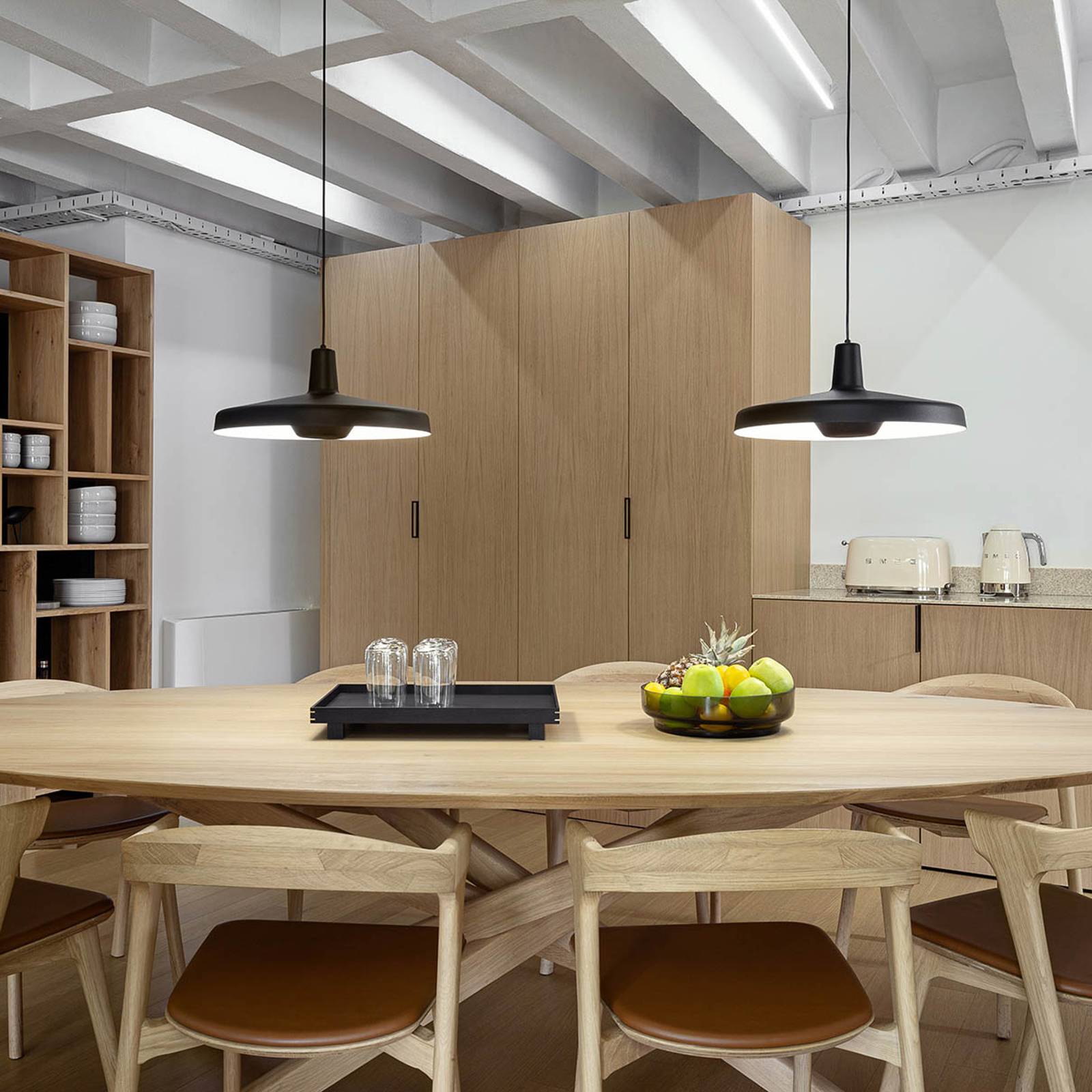 GRUPA Arigato żyrandol Ø 45cm czarny