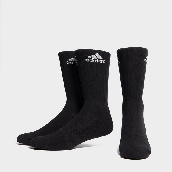 ADIDAS 3 PACK CREW SOCKS  CZARNY DZ9357 - adidas