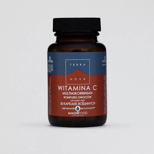Terranova Terranova Witamina C 250 mg Multiaskorbinian Owoce Kompleks 50 kapsułek