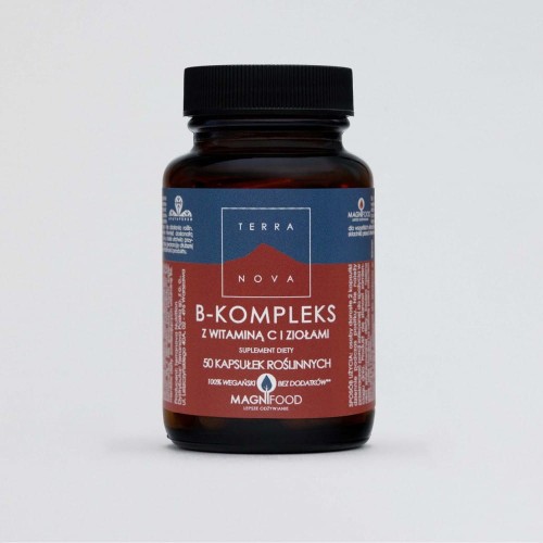 Terranova B-Kompleks z Witaminą C i Ziołami 50 kaps.