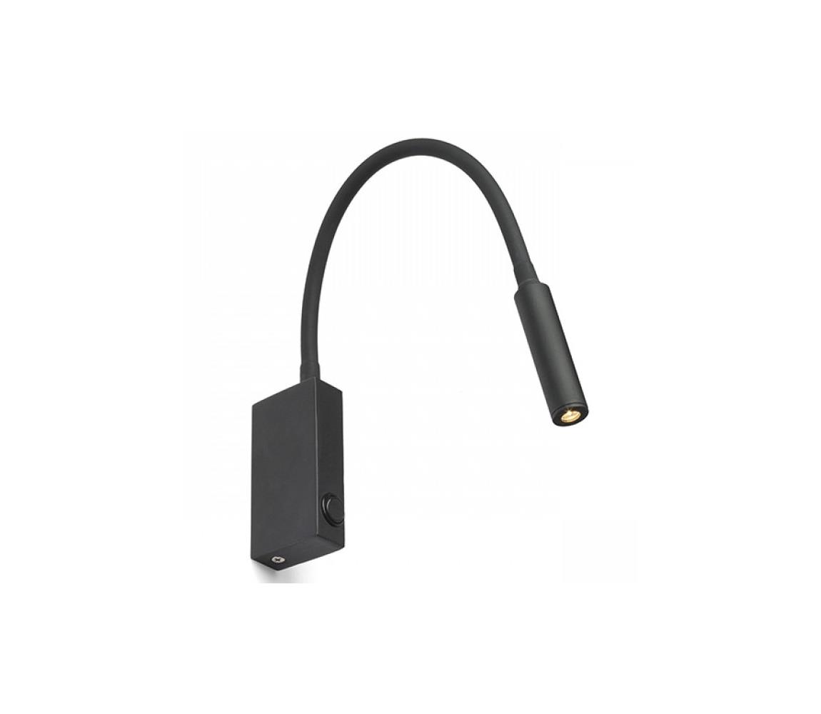 RED - Design Rendl - R12945 - LED Kinkiet EKE LED/3W/230V czarny