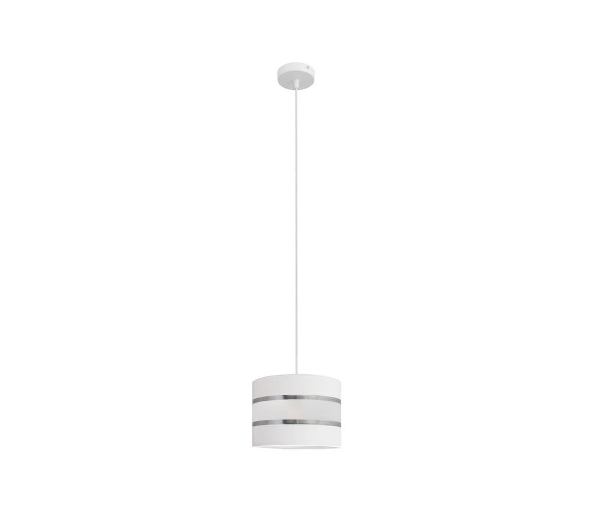 Żyrandol na lince HELEN 1xE27/60W/230V śr. 20 cm biały