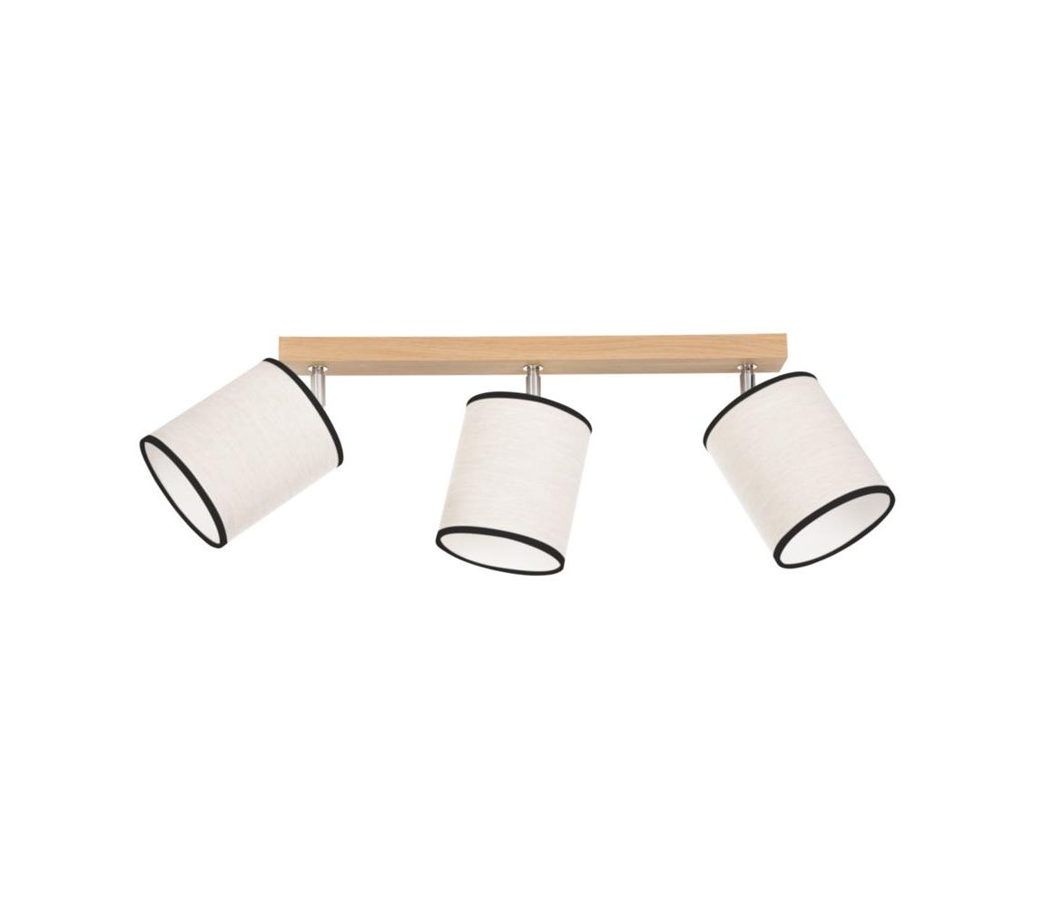 Spot-Light 66791374 - Oświetlenie punktowe sufitowe BOHO 3xE27/25W/230V dąb