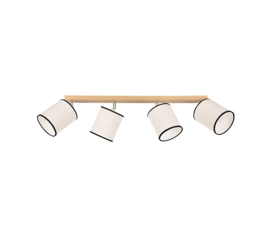 Spot-Light 66791474 - Oświetlenie punktowe sufitowe BOHO 4xE27/25W/230V dąb