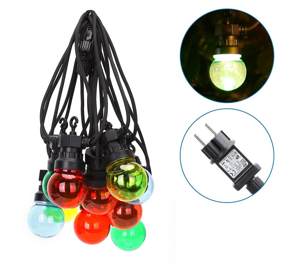 Aigostar - Zewnętrzny łańcuch dekoracyjny LED 10xLED/8m IP44 ciepła biel