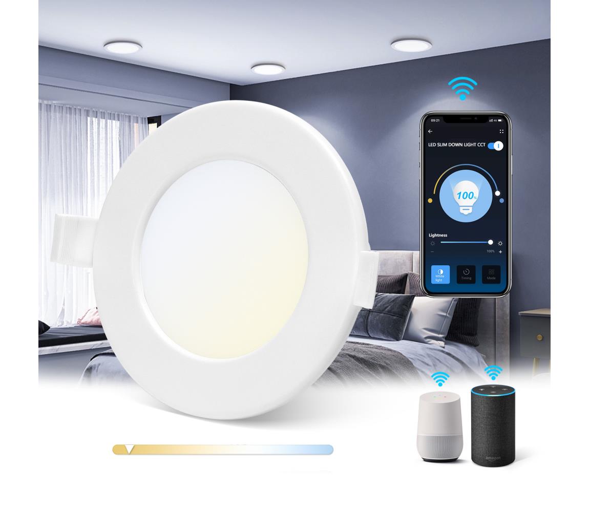 Aigostar - LED Ściemnialny plafon 6W/230V śr. 11,5 cm Wi-Fi