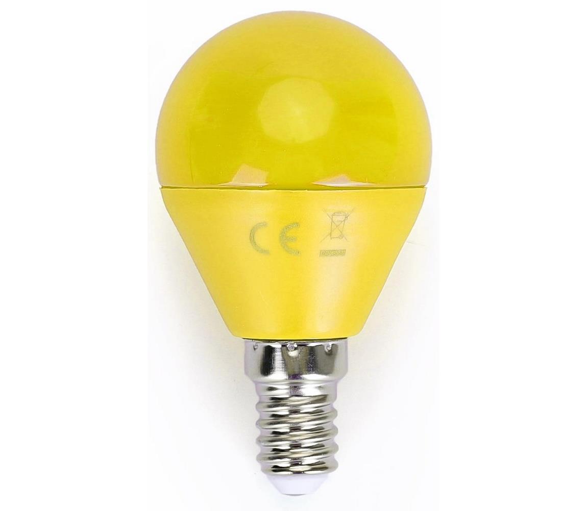 LED Izzó G45 E14/4W/230V sárga - Aigostar