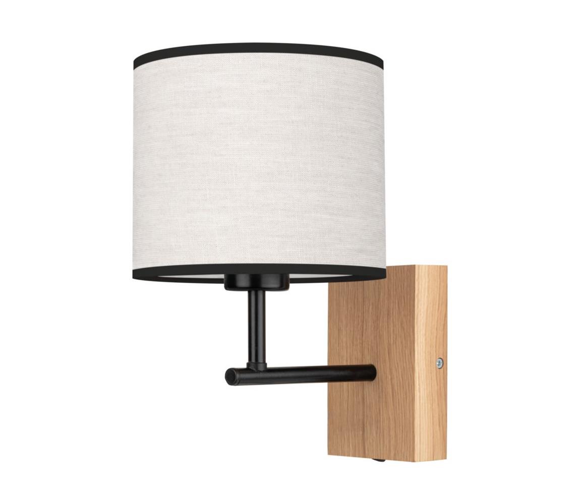 Spot-Light 67191974 - Kinkiet BOHO 1xE27/25W/230V dąb