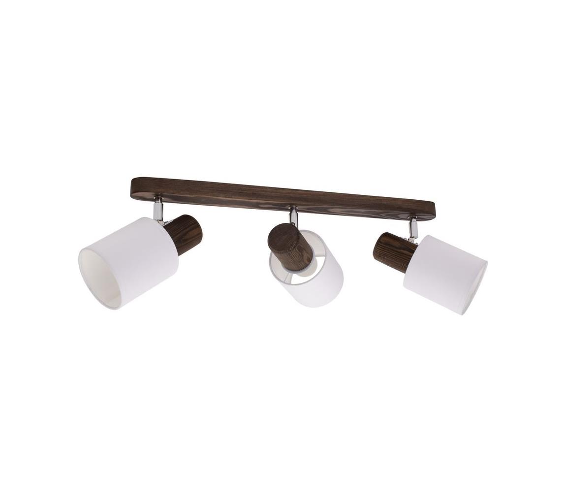 Spot-Light DO2248356 - Oświetlenie punktowe sufitowe TRENDY 3xE27/15W/230V orzech