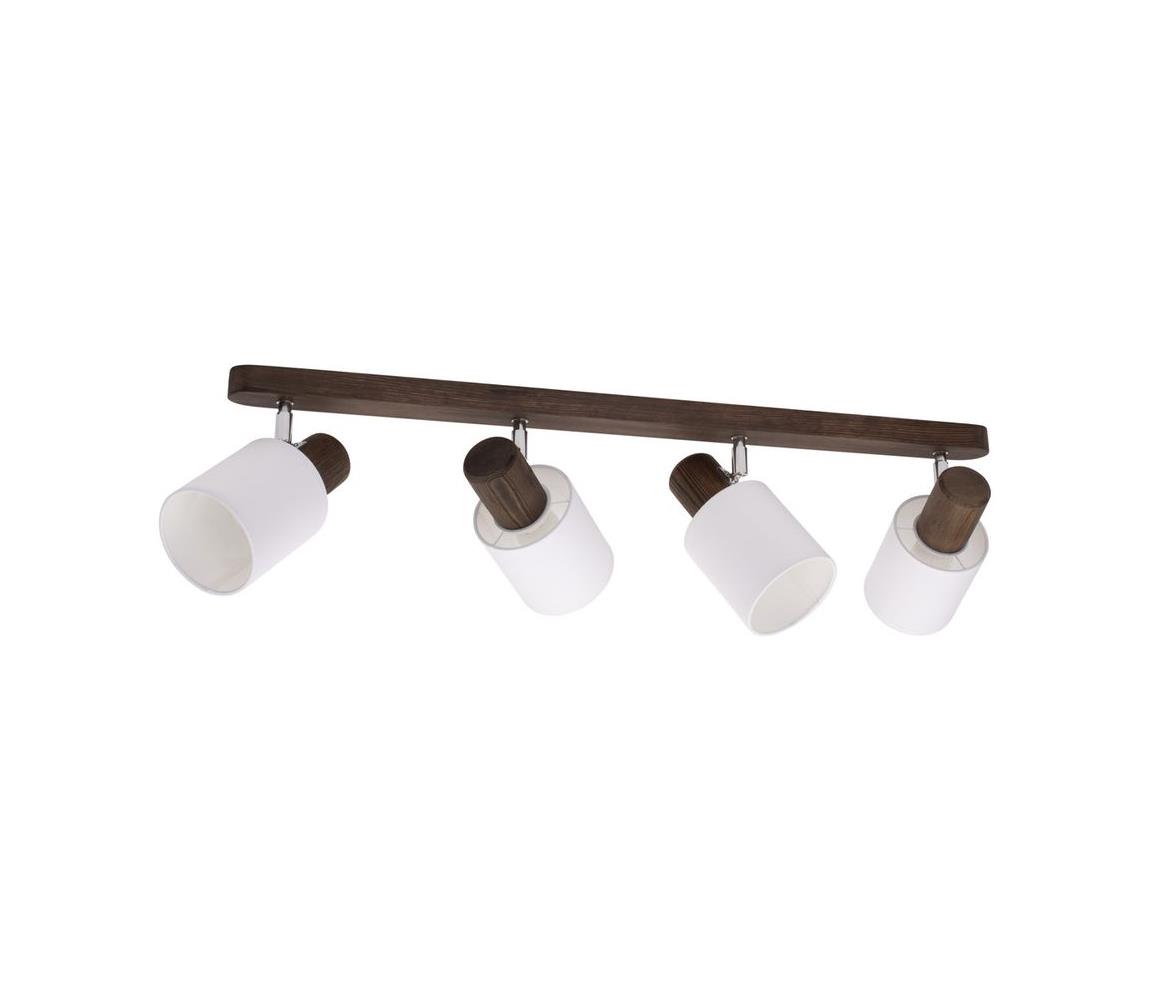 Spot-Light DO2248456 - Oświetlenie punktowe sufitowe TRENDY 4xE27/15W/230V orzech