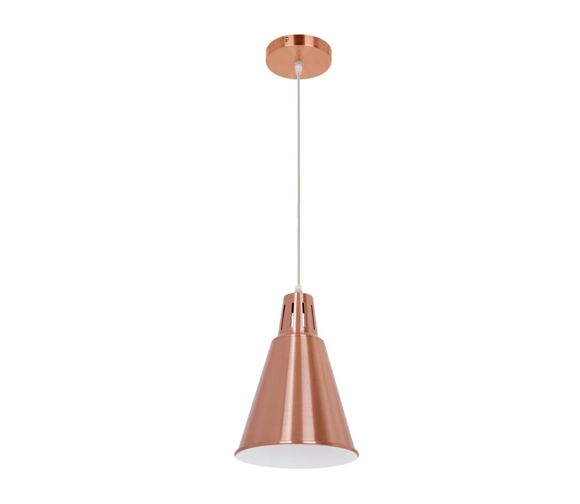 Klausen KL 6239 - Żyrandol na lince SHADE 1xE27/15W/230V miedź