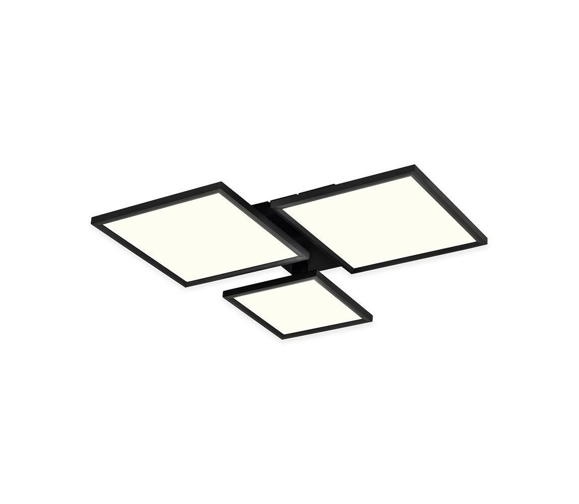 Top Light - LED Ściemnialny żyrandol natynkowy LED/50W/230V 3000-6500K czarny + pilot